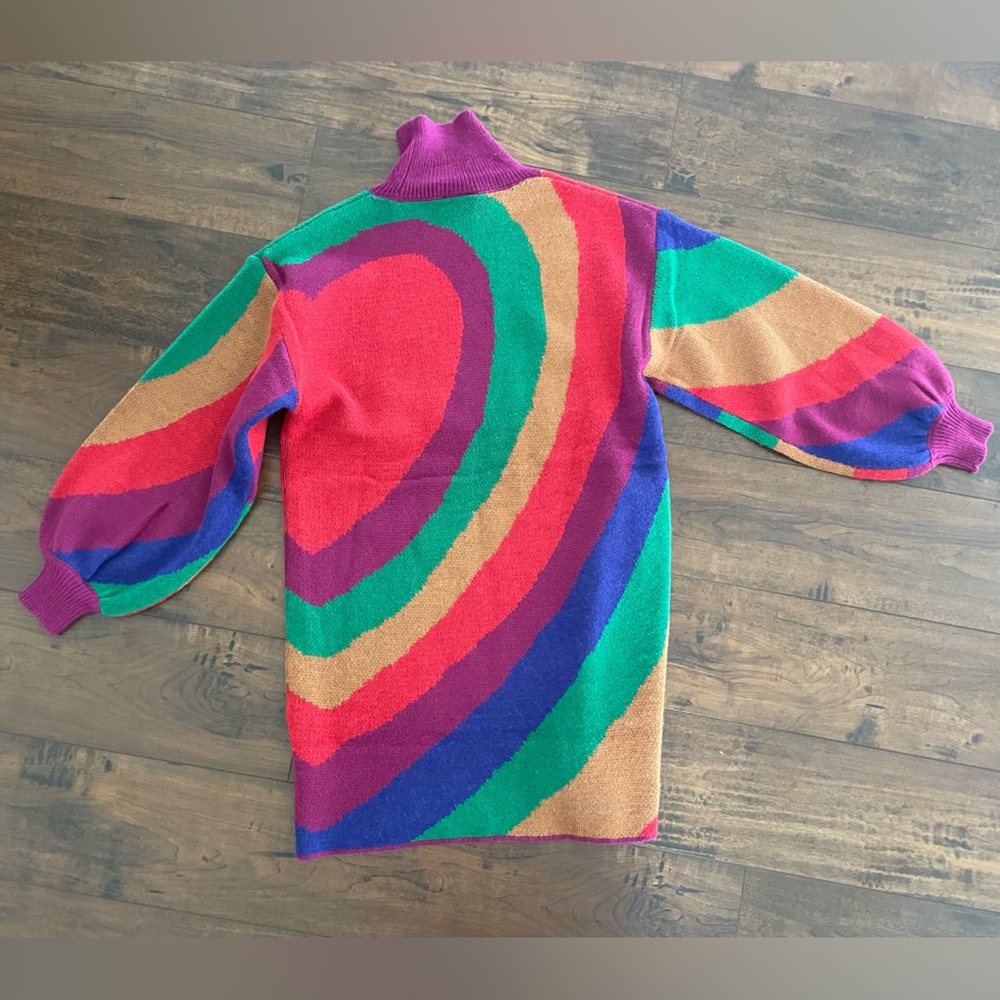 FARM Rio Colorful Rainbow Knit Dress - Picture 2 of 3